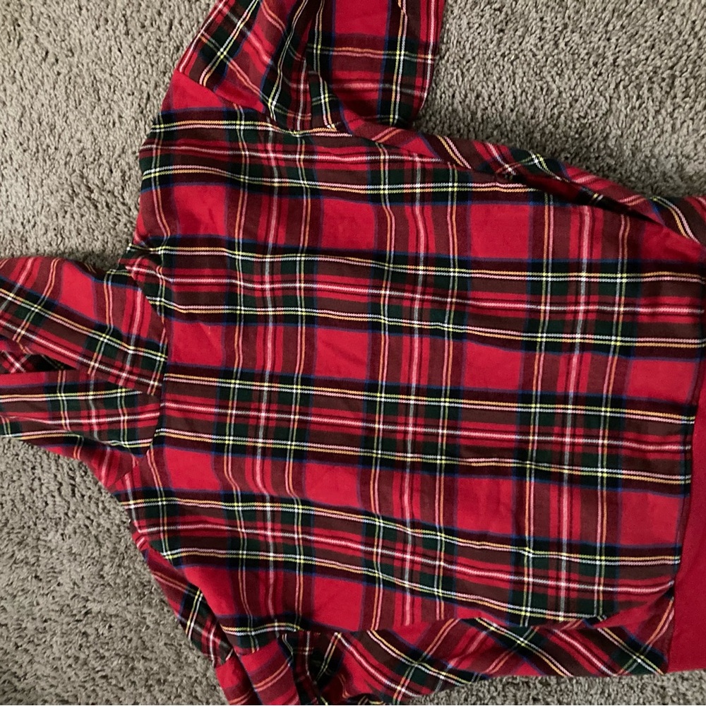 Custom plaid hoodie